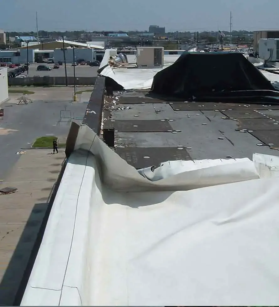 Storm damage roof repair in Brownsville, TX