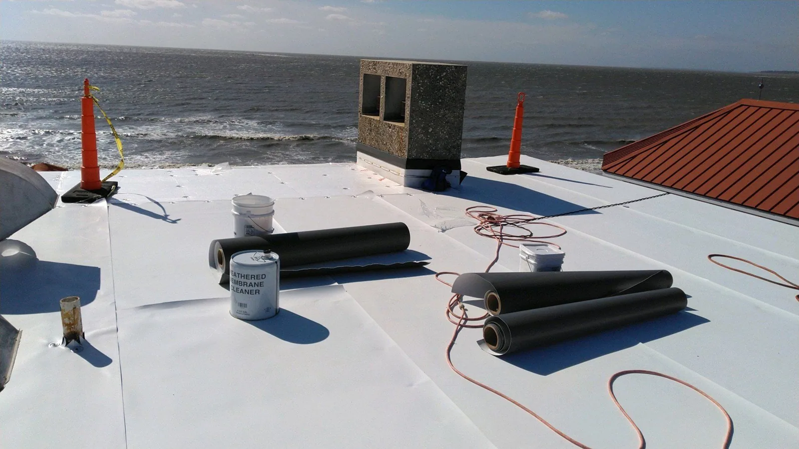 TPO commercial roof in Brownsville, TX